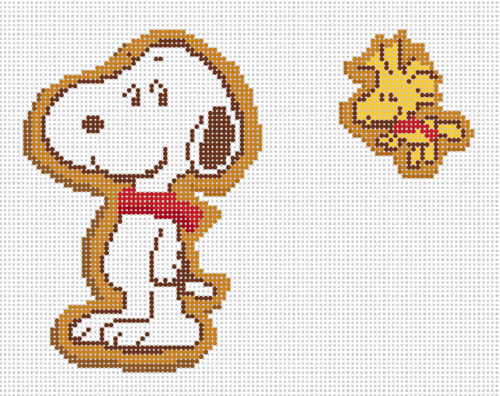 PEANUTS - Gingerbread Snoopy & Woodstock Cookies Canvas
