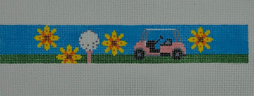 NeedlePaint 55494 Golf Cart With Flowers