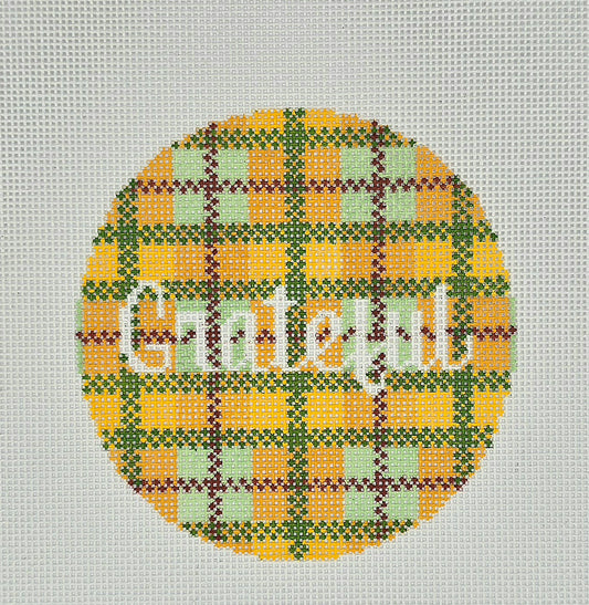 Lauren Block Designs Grateful Plaid Round PL-02