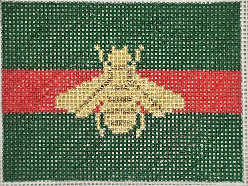 Kate Dickerson Needlepoint Collections Gucci Bee Insert Red/Green INSPCC-38