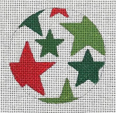 HO2693 (TS) -  STARS ROUND ORNAMENT