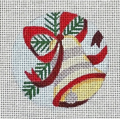 HO2695 (TS) -  IVORY BELL ROUND ORNAMENT