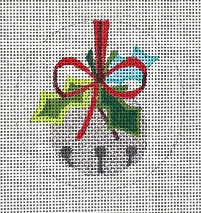 HO2696 (TS) -  SILVER BELL ROUND ORNAMENT
