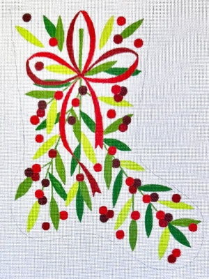 Raymond Crawford Berries and Leaves Midi Stocking HO-2789