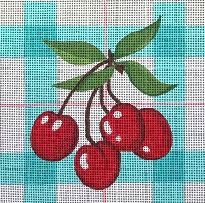 HO2832 (TS) -  LARGE CHERRIES PLAID