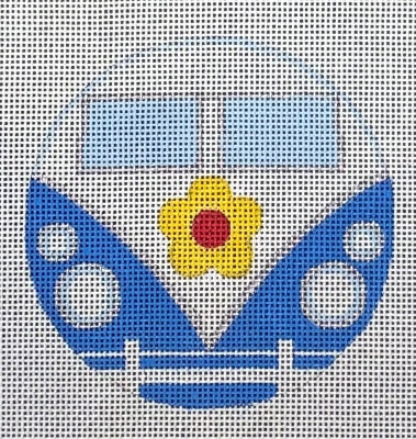 HO2845 (TS) -  VINTAGE BLUE BUS ORN