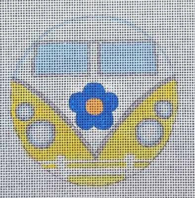 HO2848 (TS) -  VINTAGE YELLOW BUS ORN