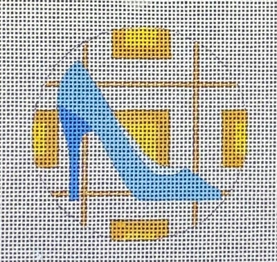 HO2964 (TS) -  BLUE HIGH HEEL ROUND