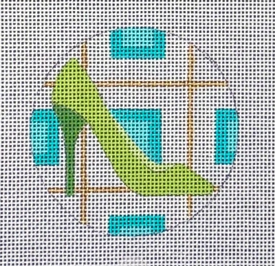 HO2966 (TS) -  GREEN HIGH HEEL ROUND