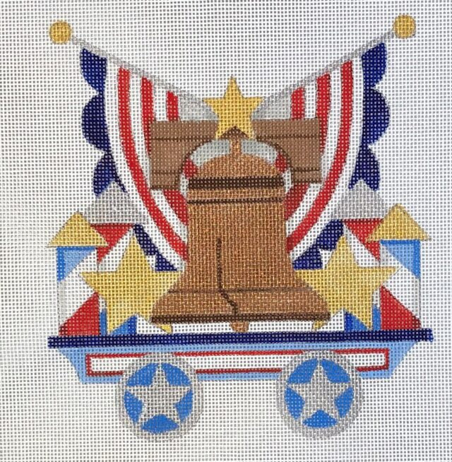 Raymond Crawford Patriotic Train Flat Car HO-3001