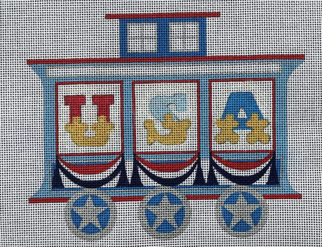 Raymond Crawford Patriotic Train Caboose HO-3038