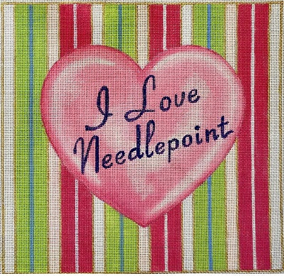 HO3039 (TS) -  I LOVE NEEDLEPOINT SQUARE