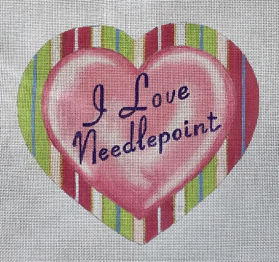 HO3040 (TS) -  I LOVE NEEDLEPOINT HEART