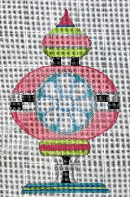 HO3100 (TS) -  8.5 PINK GREEN FINIAL