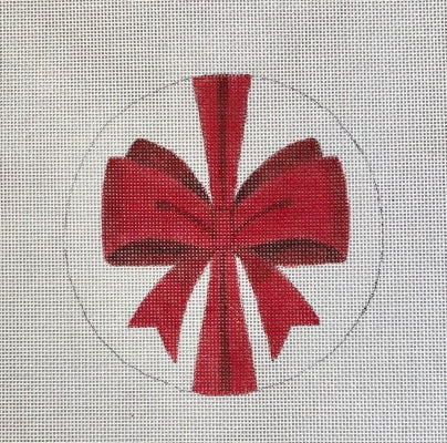 HO3119 (TS) -  5 INCH RED BOW ROUND