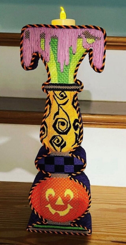 HO3287 (TS) -  HALLOWEEN CANDLE HOLDER 14"
