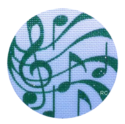 HO683 (TS) -  MUSIC ORNAMENT GREEN