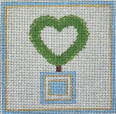 Raymond Crawford Heart Topiary Square HO-2484
