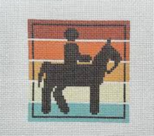 Fire and Iris Multi Color Horseback Sign 
FI-095HB