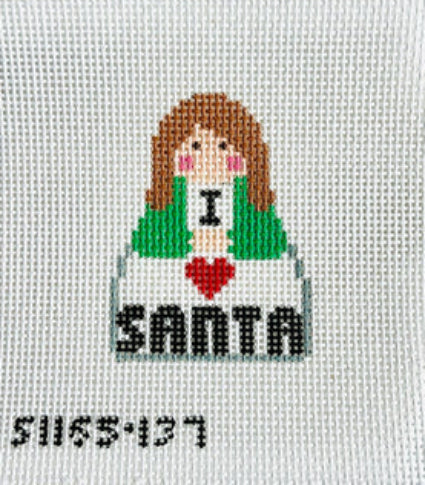 KCN Designs SI165-37 I Heart Santa Angel