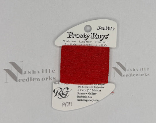 Petite Frosty Rays PY071 Xmas Red Gloss