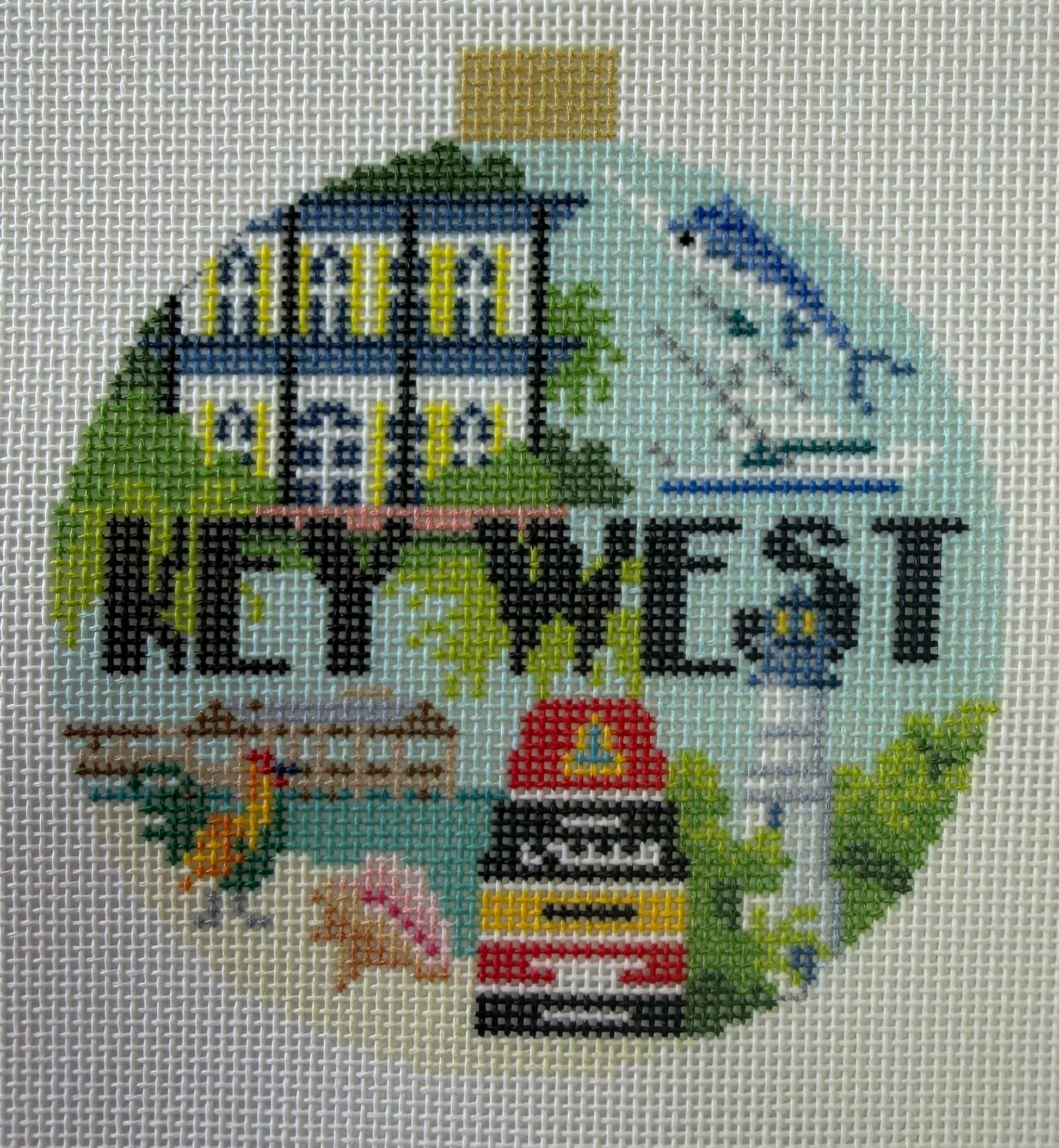 Bradley Needlepoint Company
Key West Travel Round
KB1669