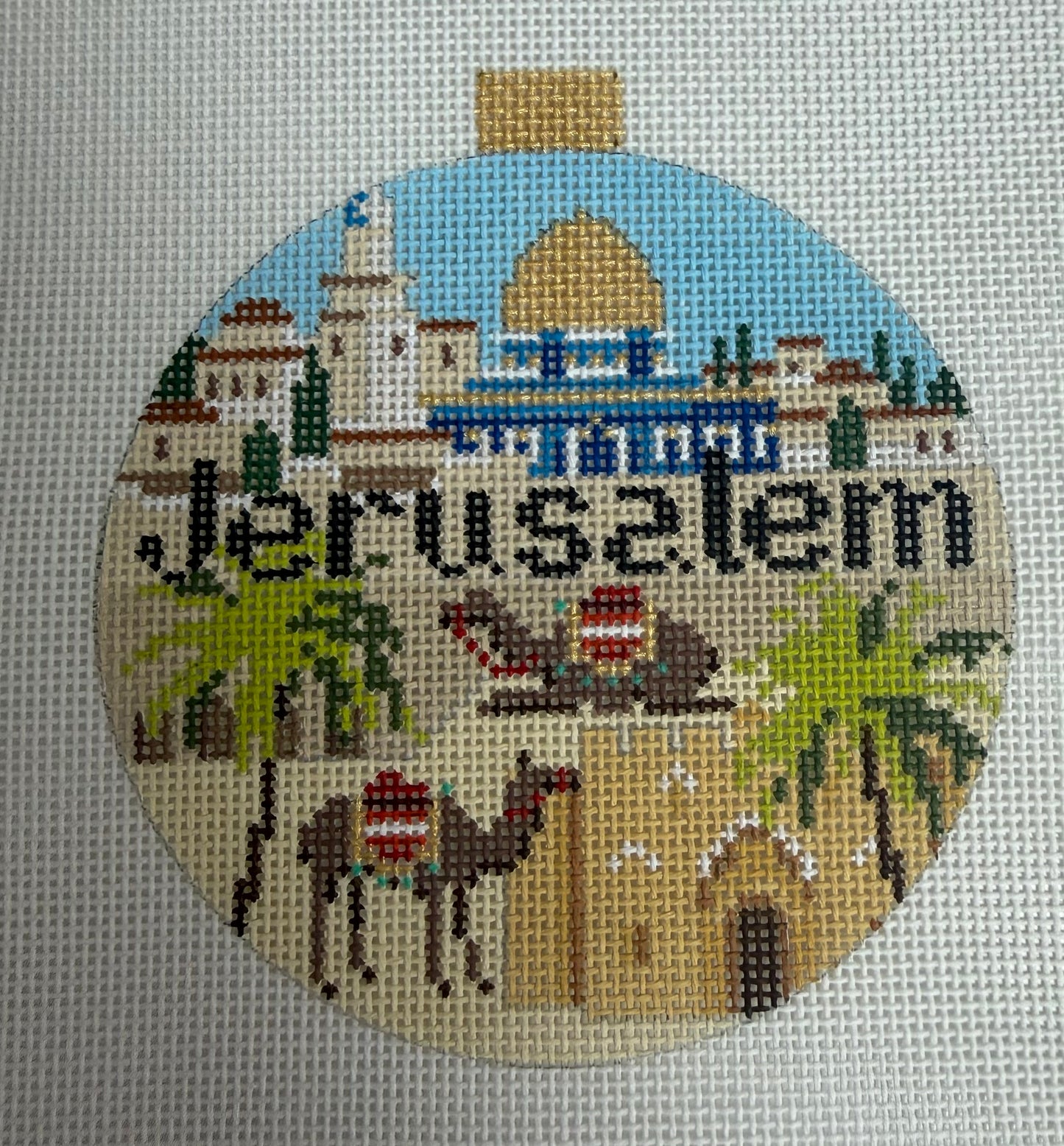 Bradley Needlepoint Company
Jerusalem Travel Round
KB1685-P