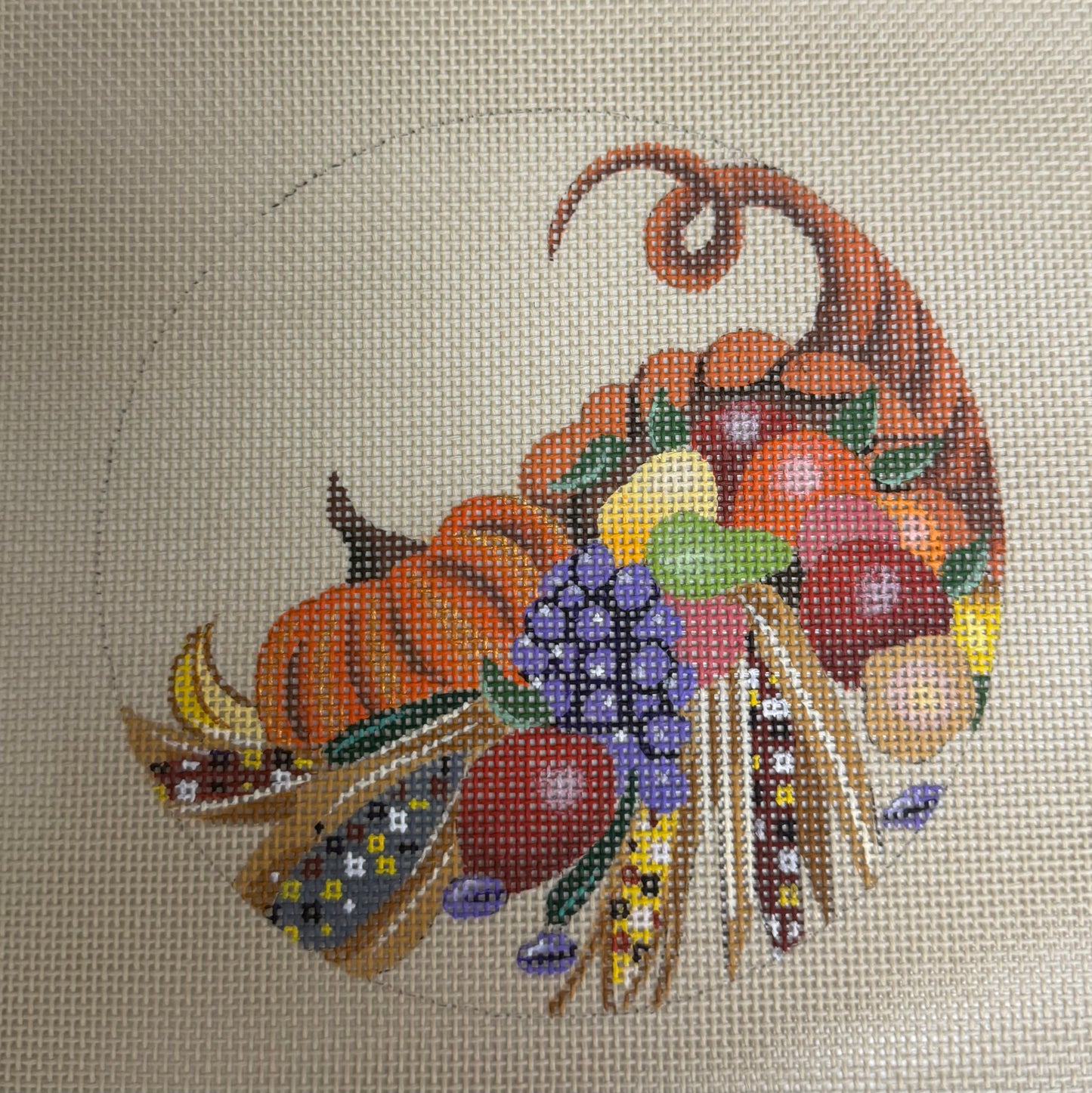 Fleur de Paris
Thanksgiving Holiday Coasters
Leigh # 7805
18 mesh
5" Round