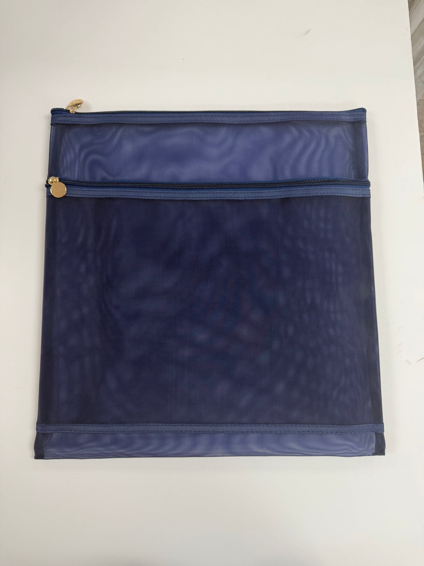 Mesh Double Zip Project Bag 15 x 15