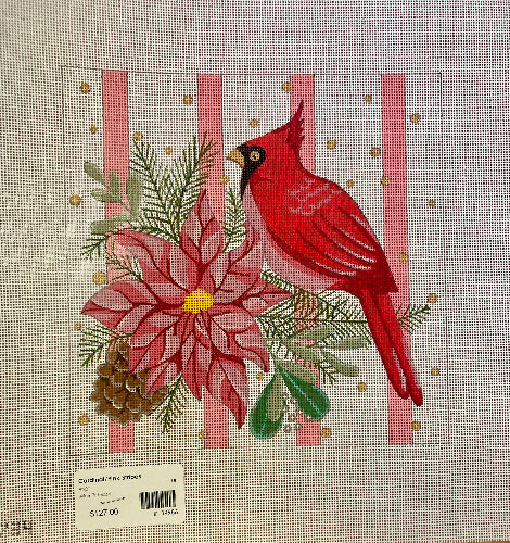 Alice Peterson 4734 Cardinal with Pink Stripes