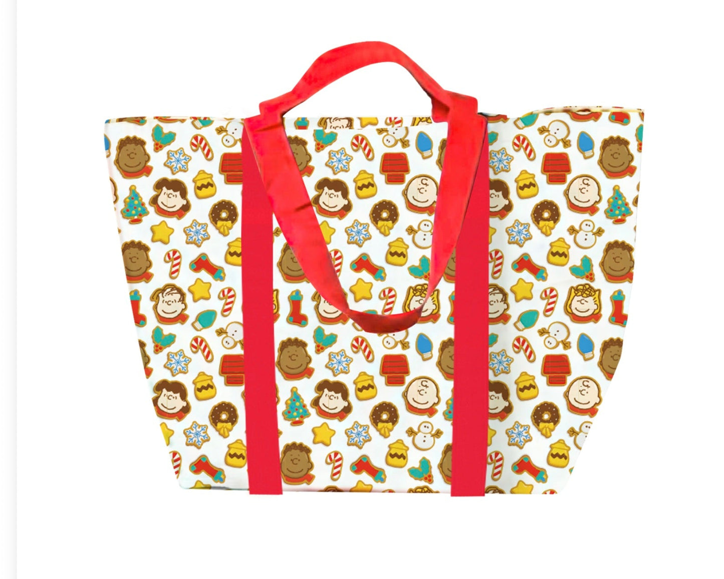 PEANUTS Gingerbread Cookie - Large Woven Project Bag