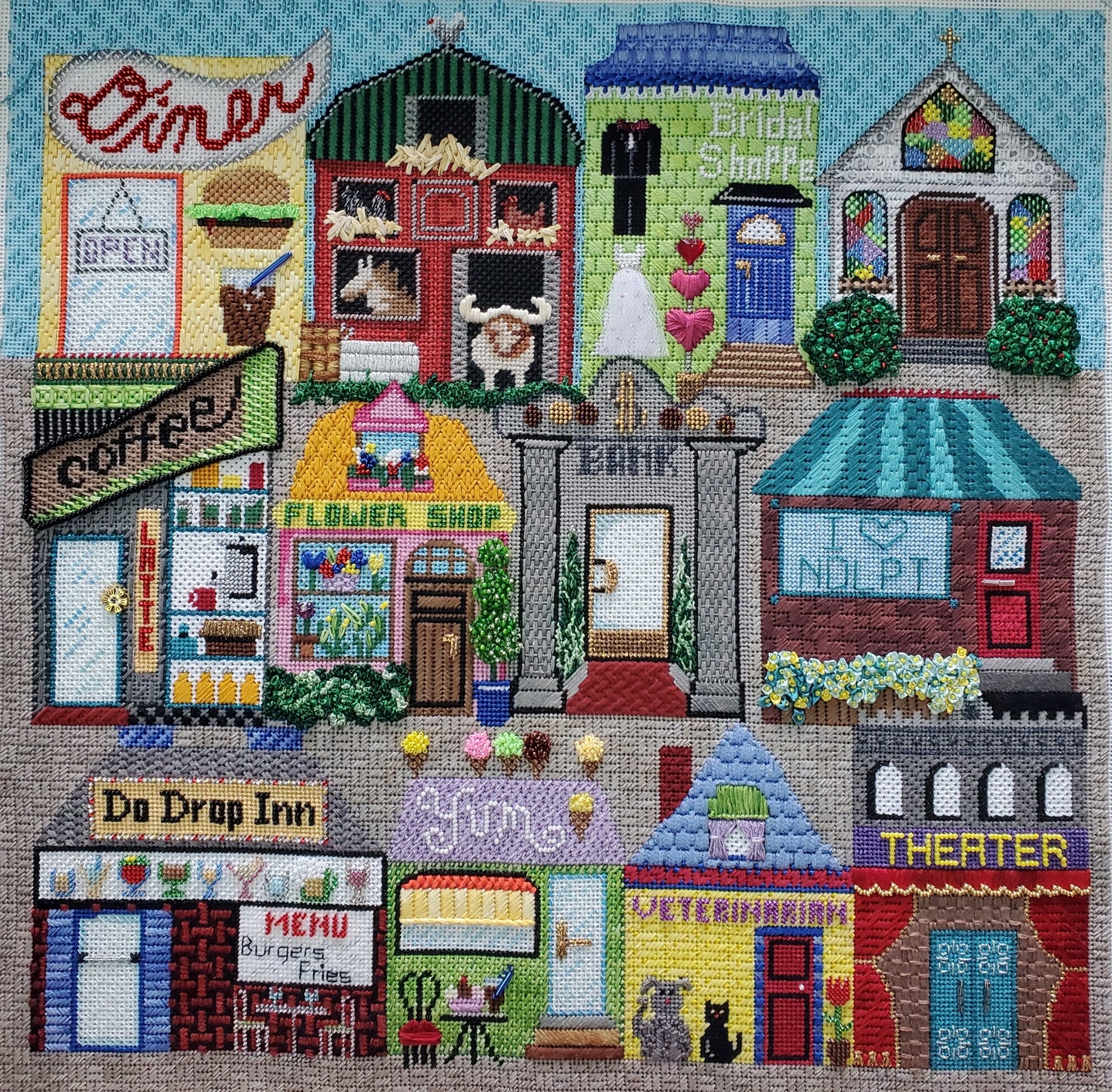 It Takes a Village Stitch Guide