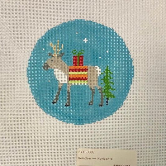 JLCanvas ReindeerwithHorizontalStripe 18mesh