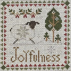 Chris Lewis Distributing Ewe & Eye Needlepoint Joyfulness Little House Needleworks EWE-589