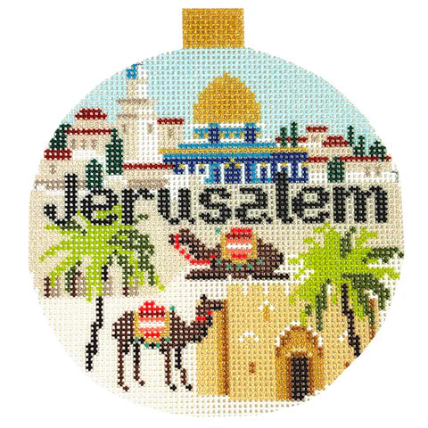 Bradley Needlepoint Company
Jerusalem Travel Round
KB1685-P