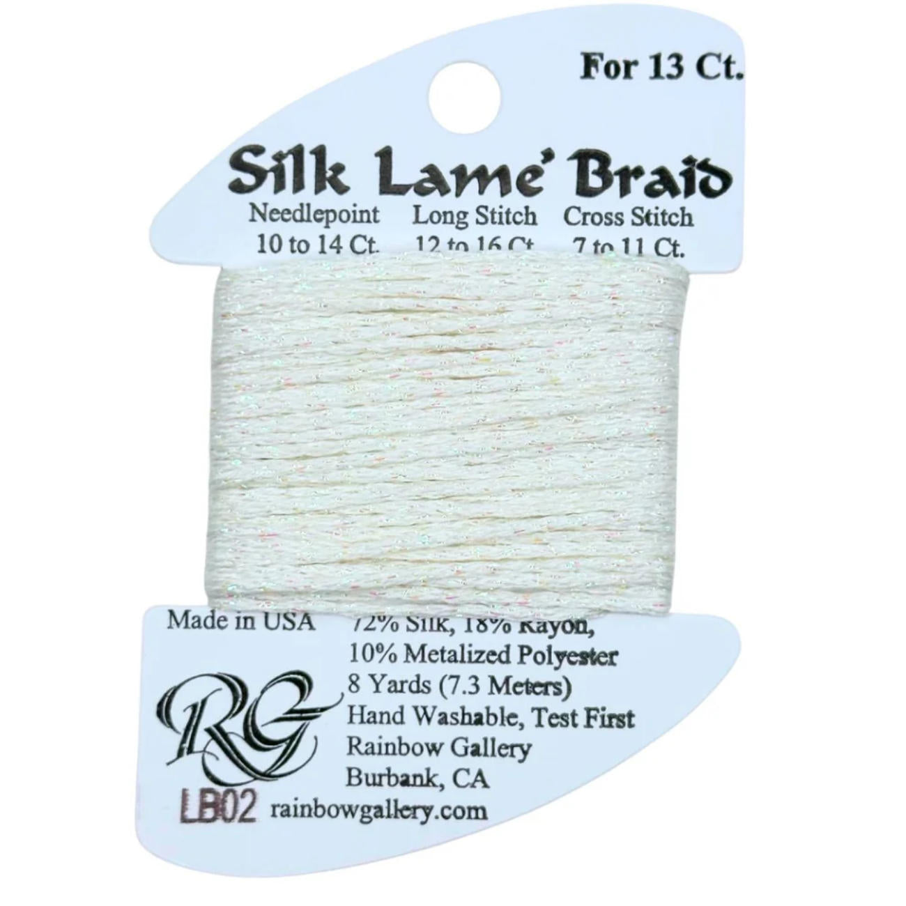 Silk Lame 13 - LB02 White