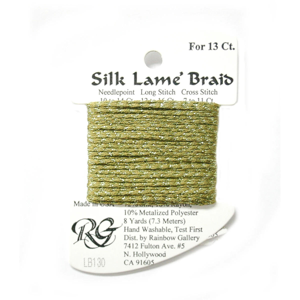Silk Lame 13 - LB130 Moss