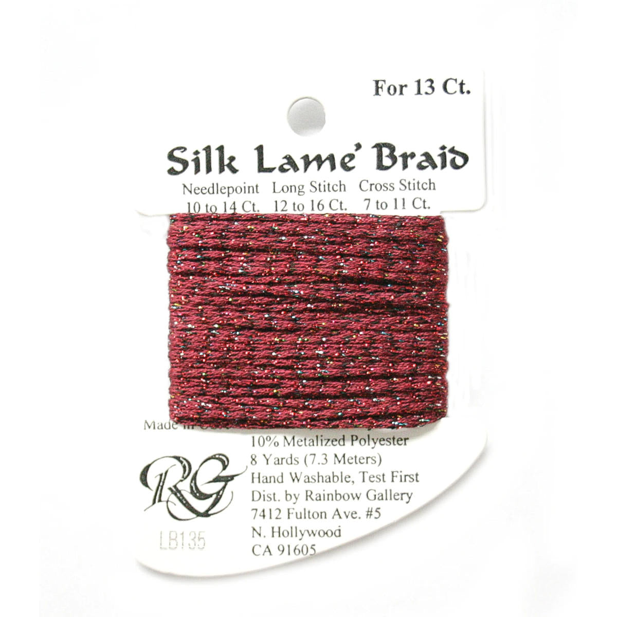 Silk Lame 13 - LB135 Red Sparkle
