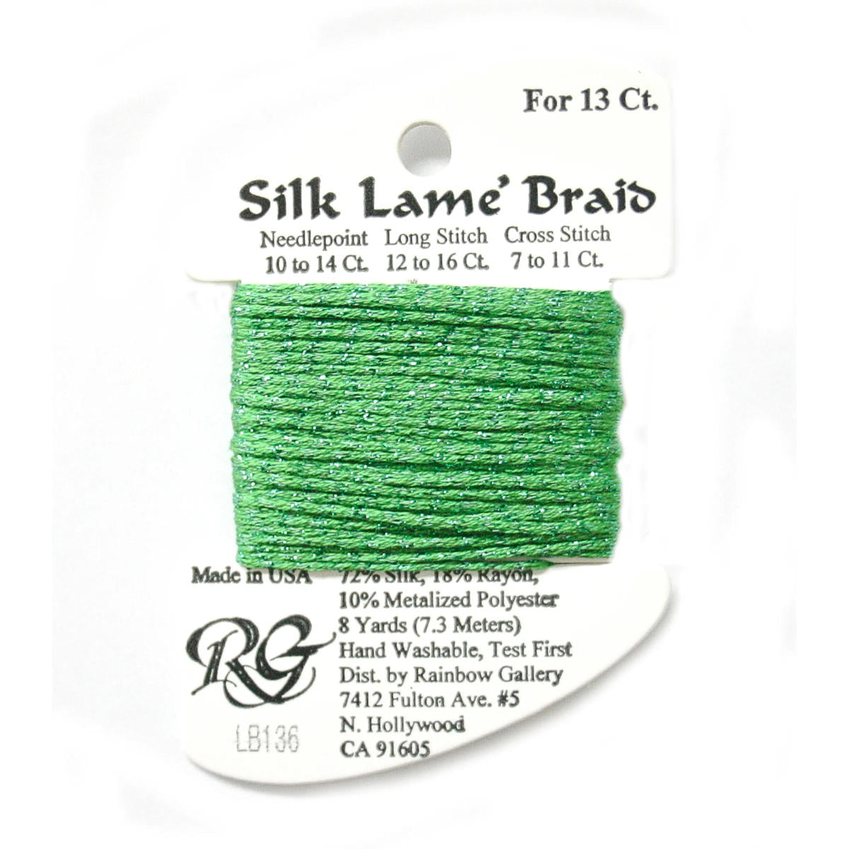 Silk Lame 13 - LB136 Kelly Green