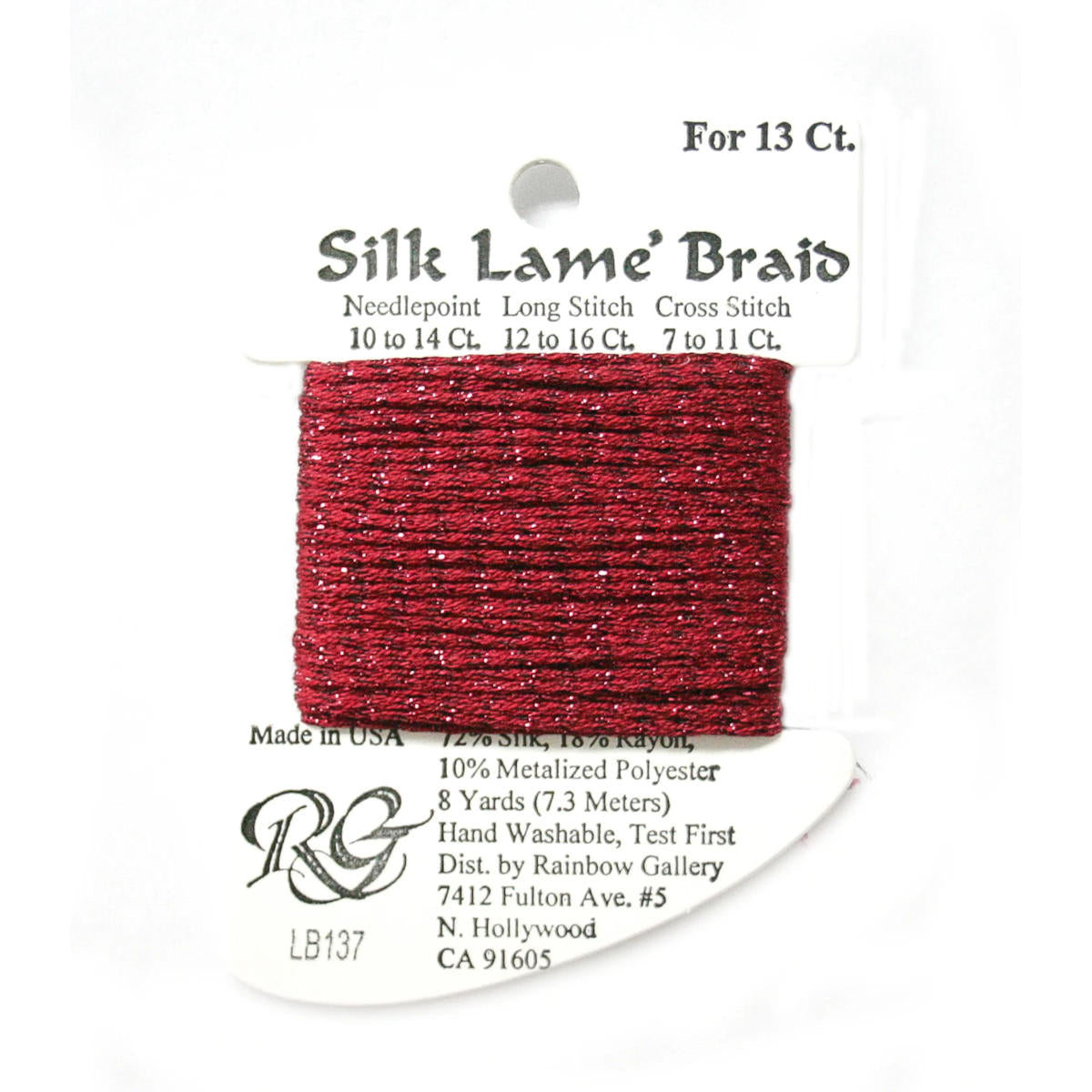 Silk Lame 13 - LB137 Scarlet