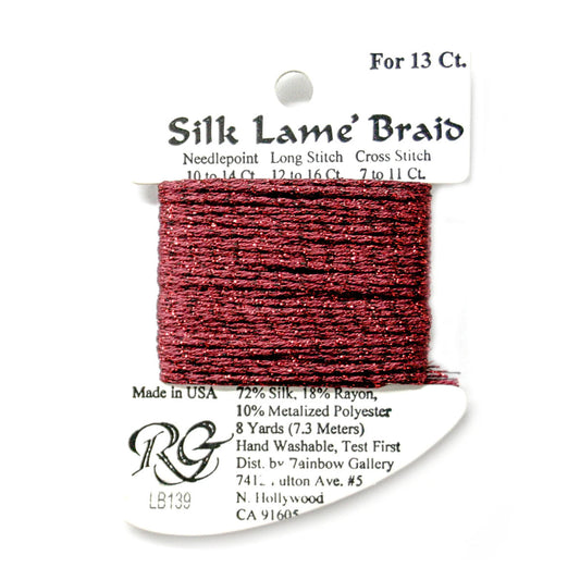 Silk Lame 13 - LB139 Cardinal