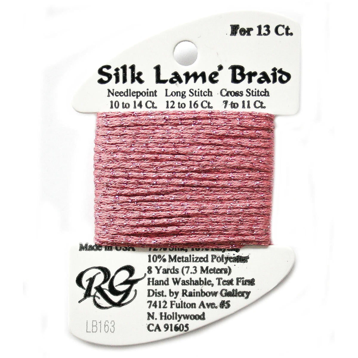 Silk Lame 13 - LB163 Medium Rose
