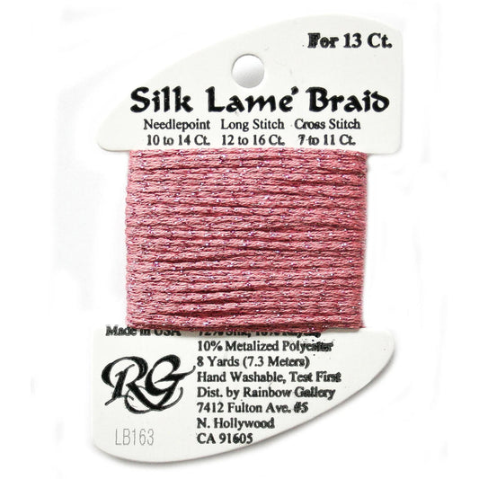 Silk Lame 13 - LB163 Medium Rose