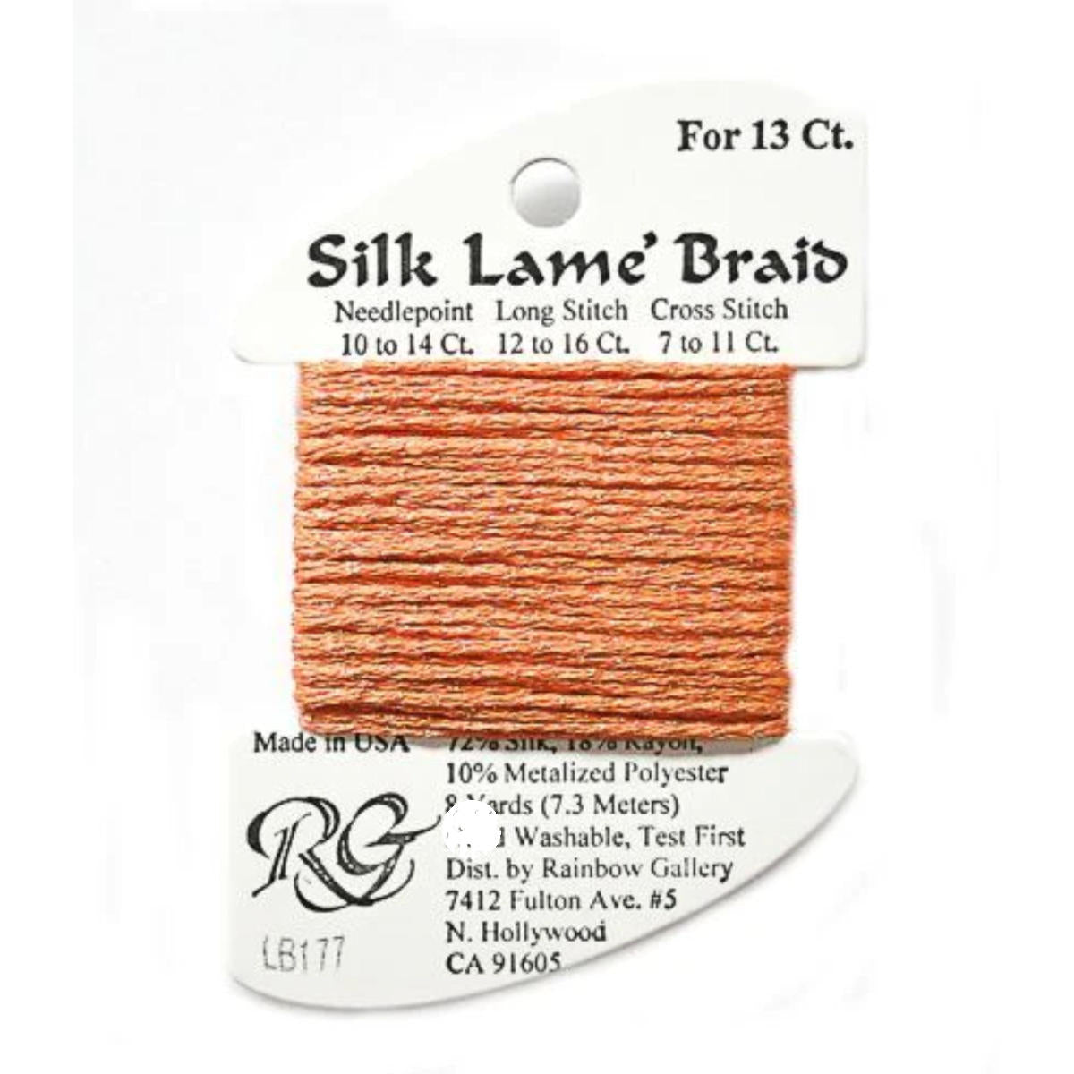 Silk Lame 13 - LB177 Orange Pop