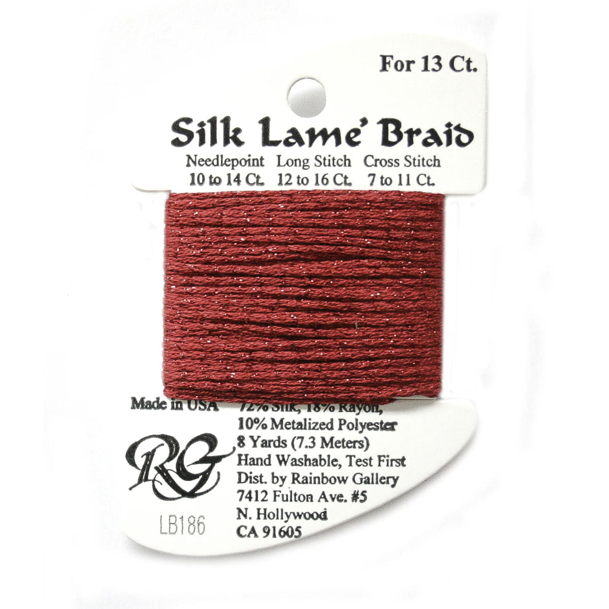 Silk Lame 13 - LB186 Fiery Red