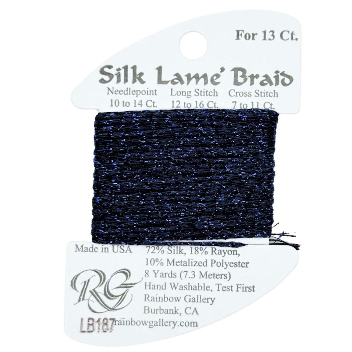 Silk Lame 13 - LB187 Mood Indigo