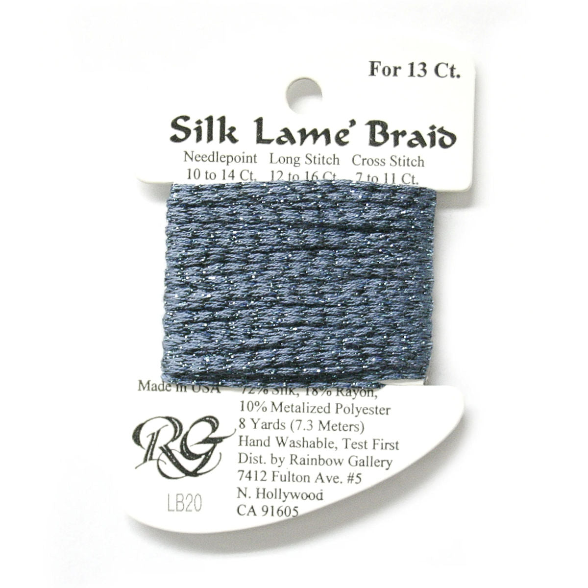 Silk Lame 13 - LB20 Dark Antique Blue