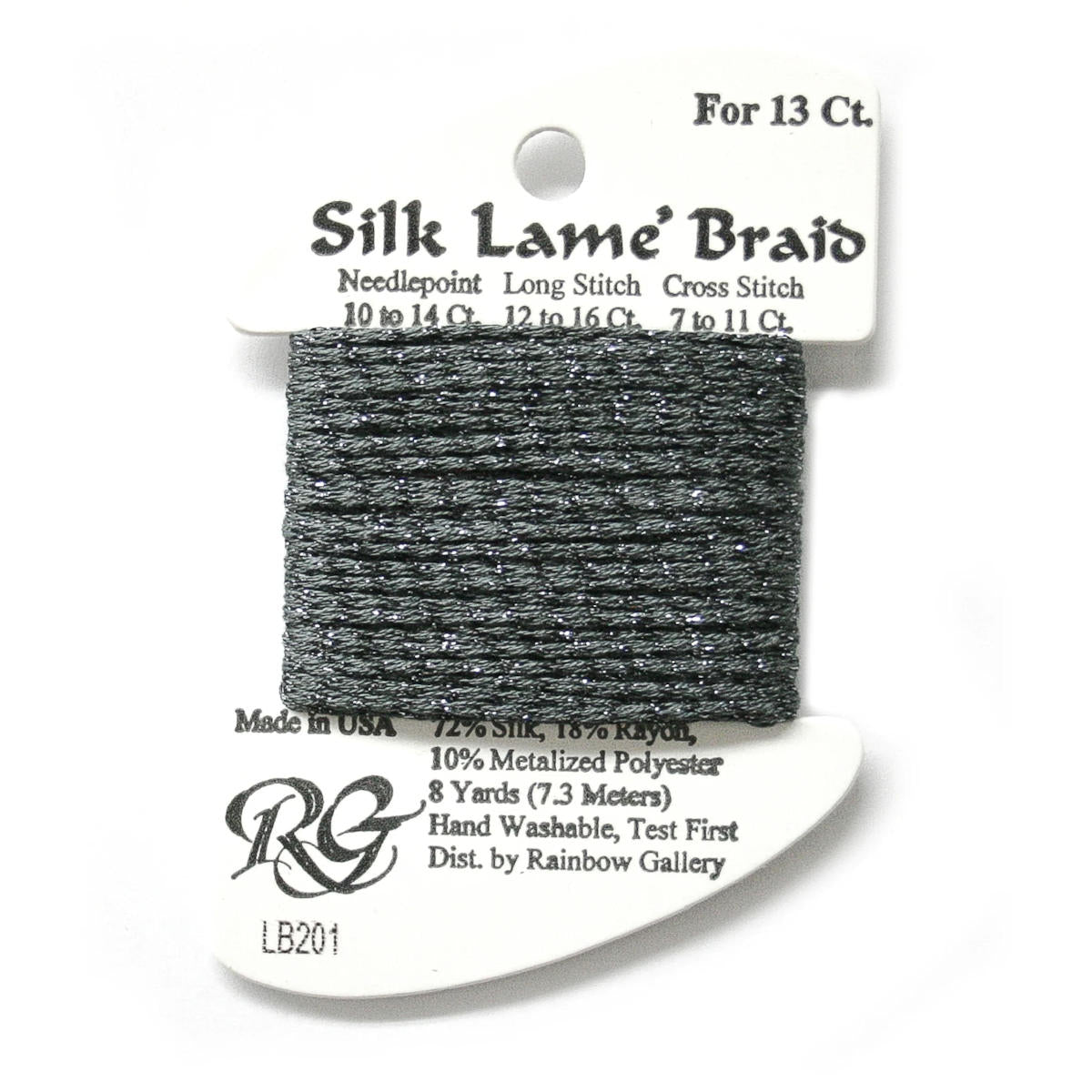 Silk Lame 13 - LB201 Gunmetal