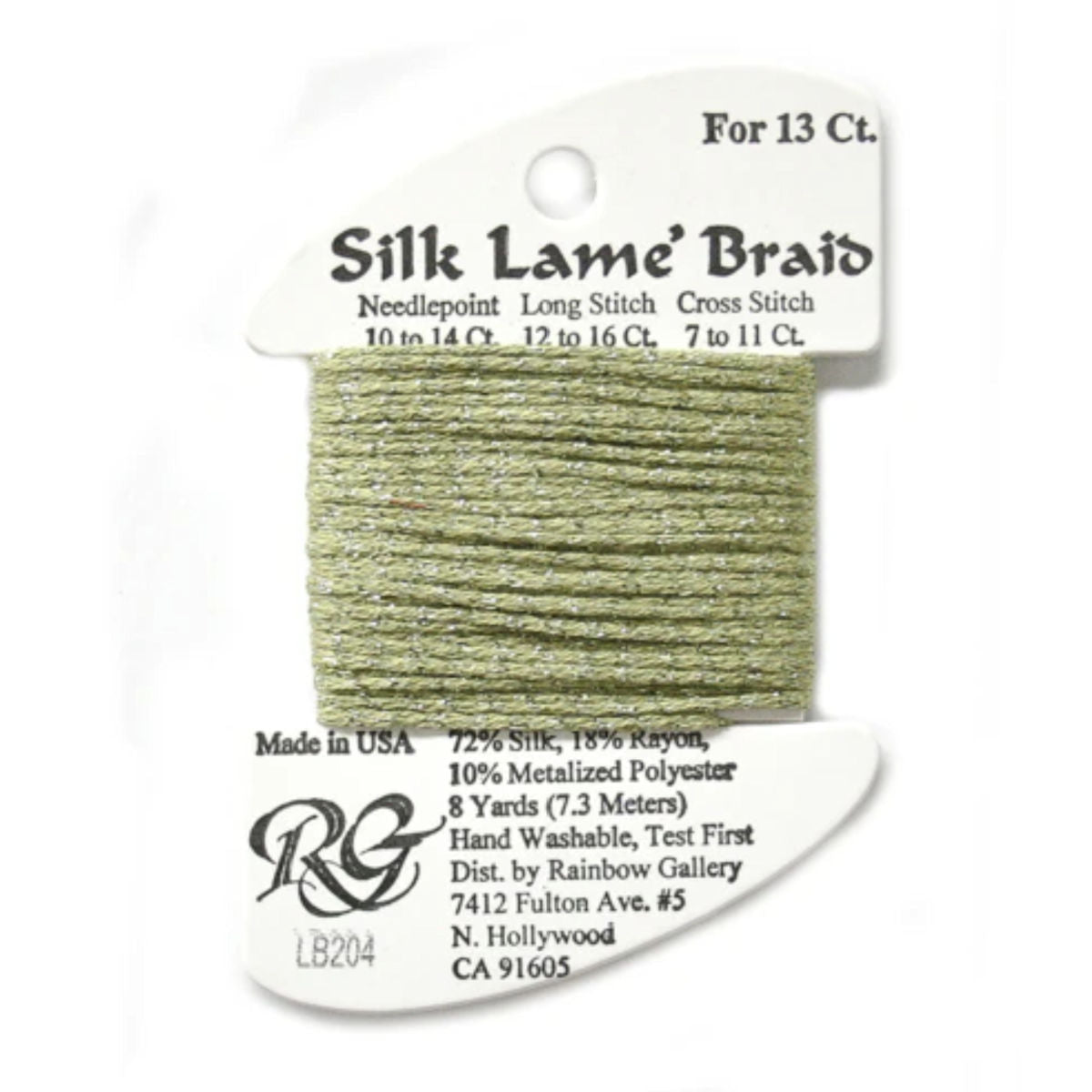 Silk Lame 13 - LB204 Green Olive