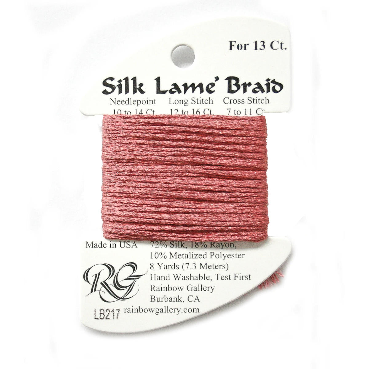 Silk Lame 13 - LB217 Burnt Coral